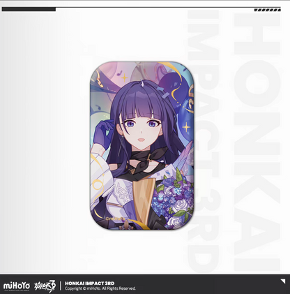 Honkai Impact 3rd Birthday Art Tin Pin Badge Theresa Bronya Himeko Mei Anime Collectible Fan Gift