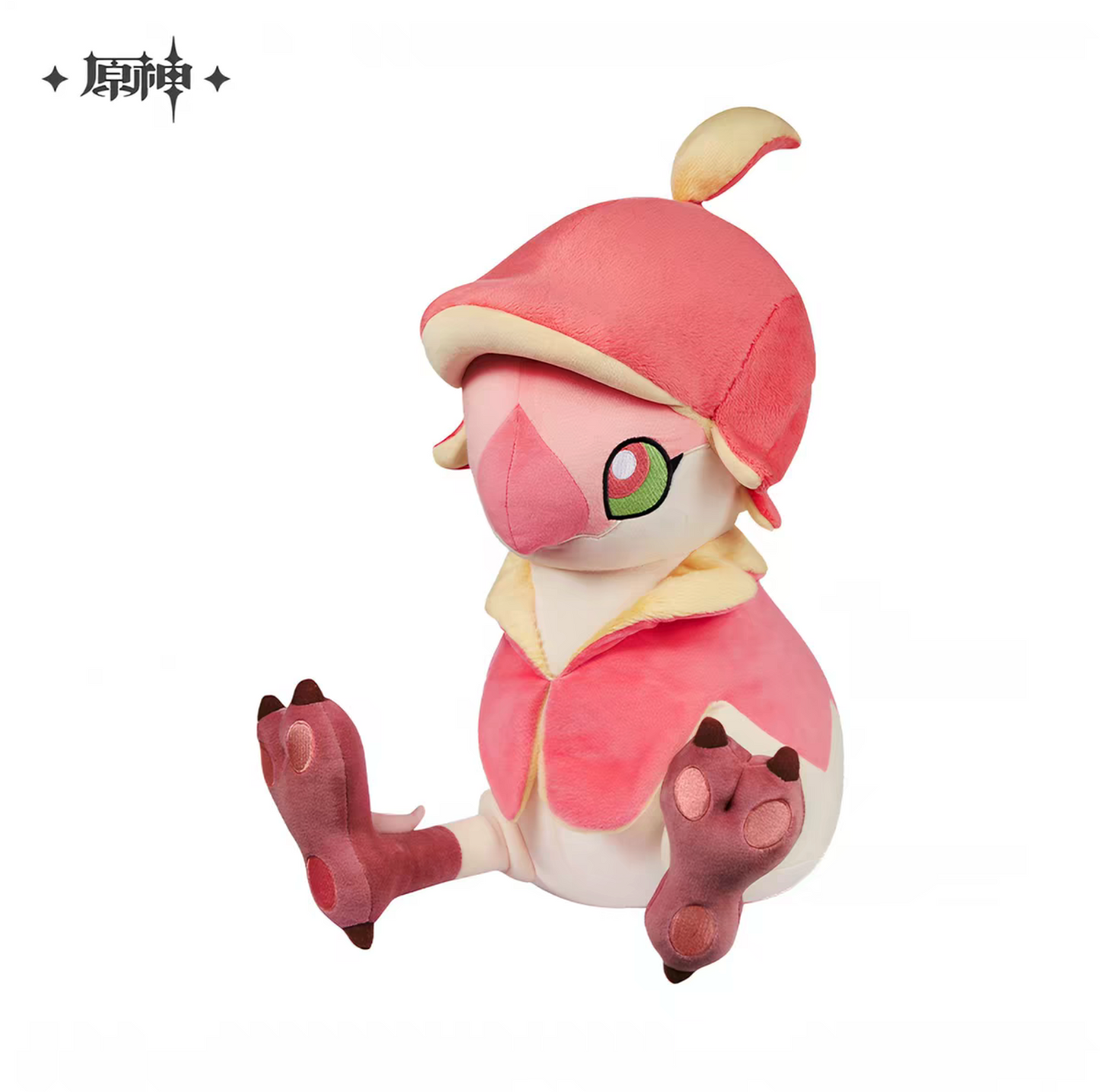 Genshin Impact Official Natlan Baby Dragon Plush Toy – Sitting Pose Soft Stuffed Animal Collectible Gift