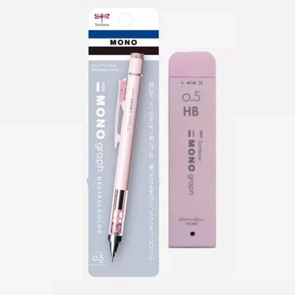 Tombow Mono Graph Mechanical Pencil Neutral Colors with Lead refills