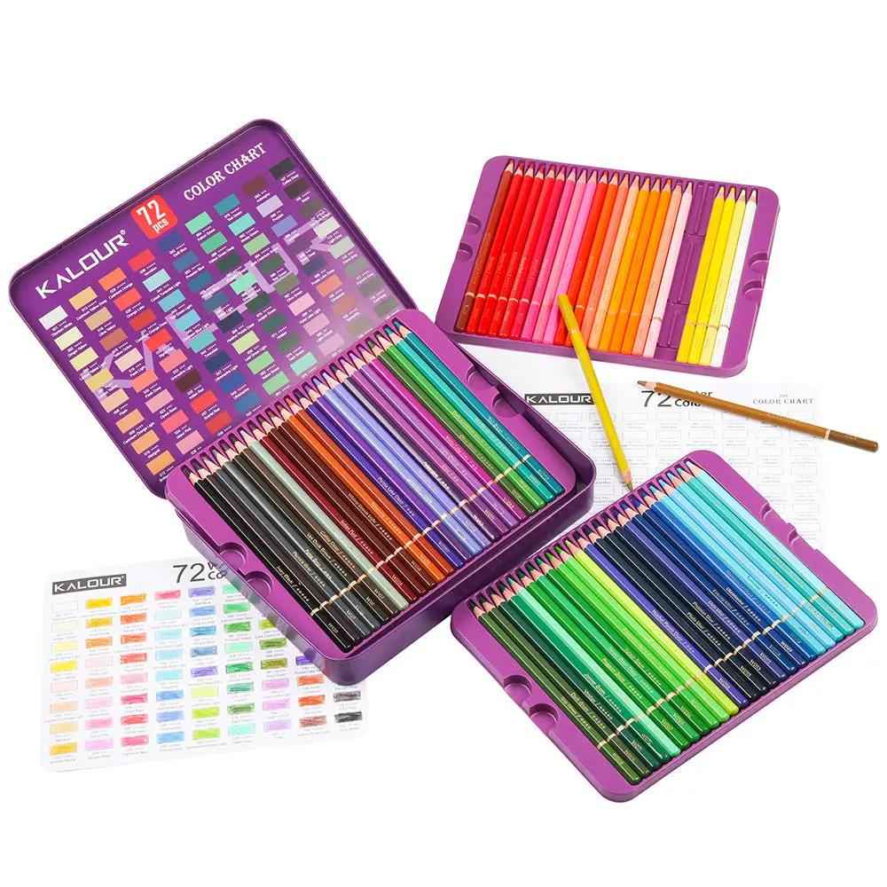KALOUR 72 Premium Wet Dry Watercolor Pencils Set - TTpen