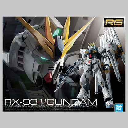 BANDAI RG 1/144 RX-93 νGUNDAM Model Kit - High-Quality Assembly for Collectors