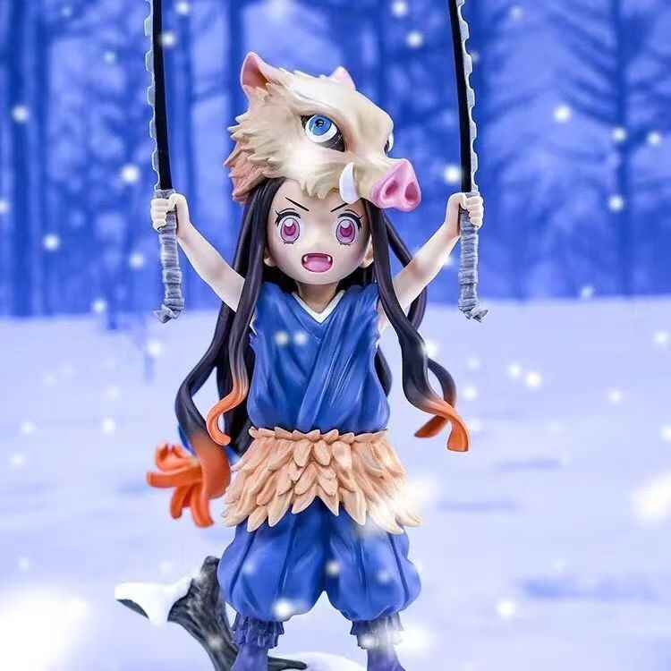 Demon Slayer Nezuko Inosuke Figure | Festive Premium Gift for Anime Fans