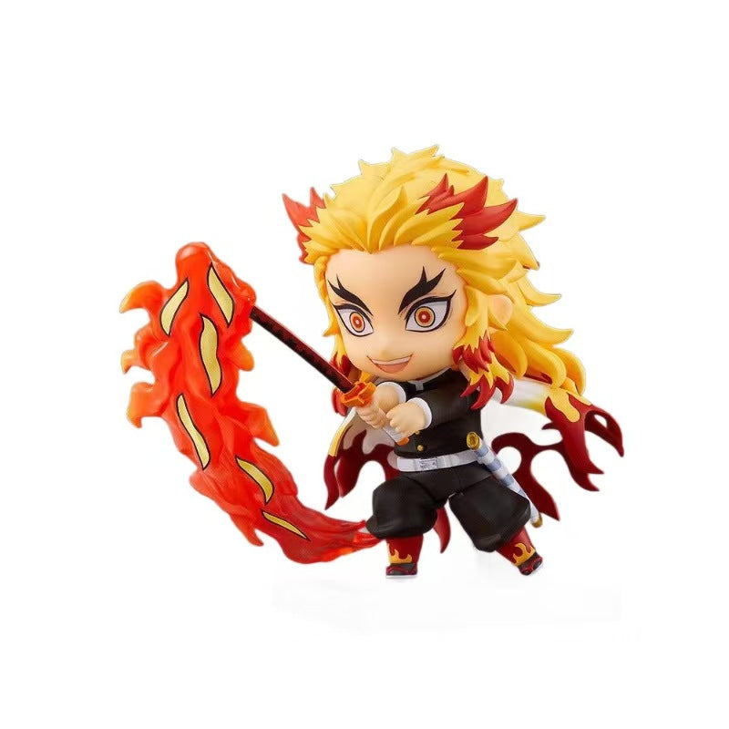 Demon Slayer Kyojuro Rengoku Nendoroid Figure – Interchangeable Face Plates, Articulated, Boxed Collectible