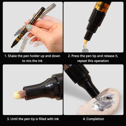 Guangna Liquid Chrome Mirror Marker - Gold - TTpen