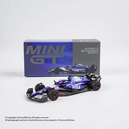 MINIGT Daniel Ricciardo 2024 F1 Bahrain GP Alloy Model