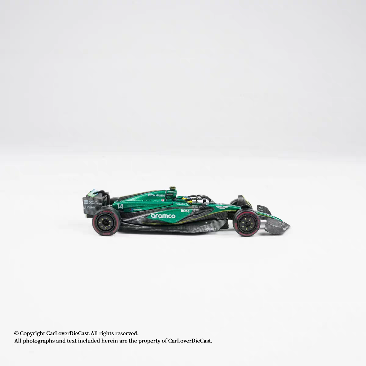 Mini GT 1:64 Scale Aston Martin AMR24 #14 Alonso Model