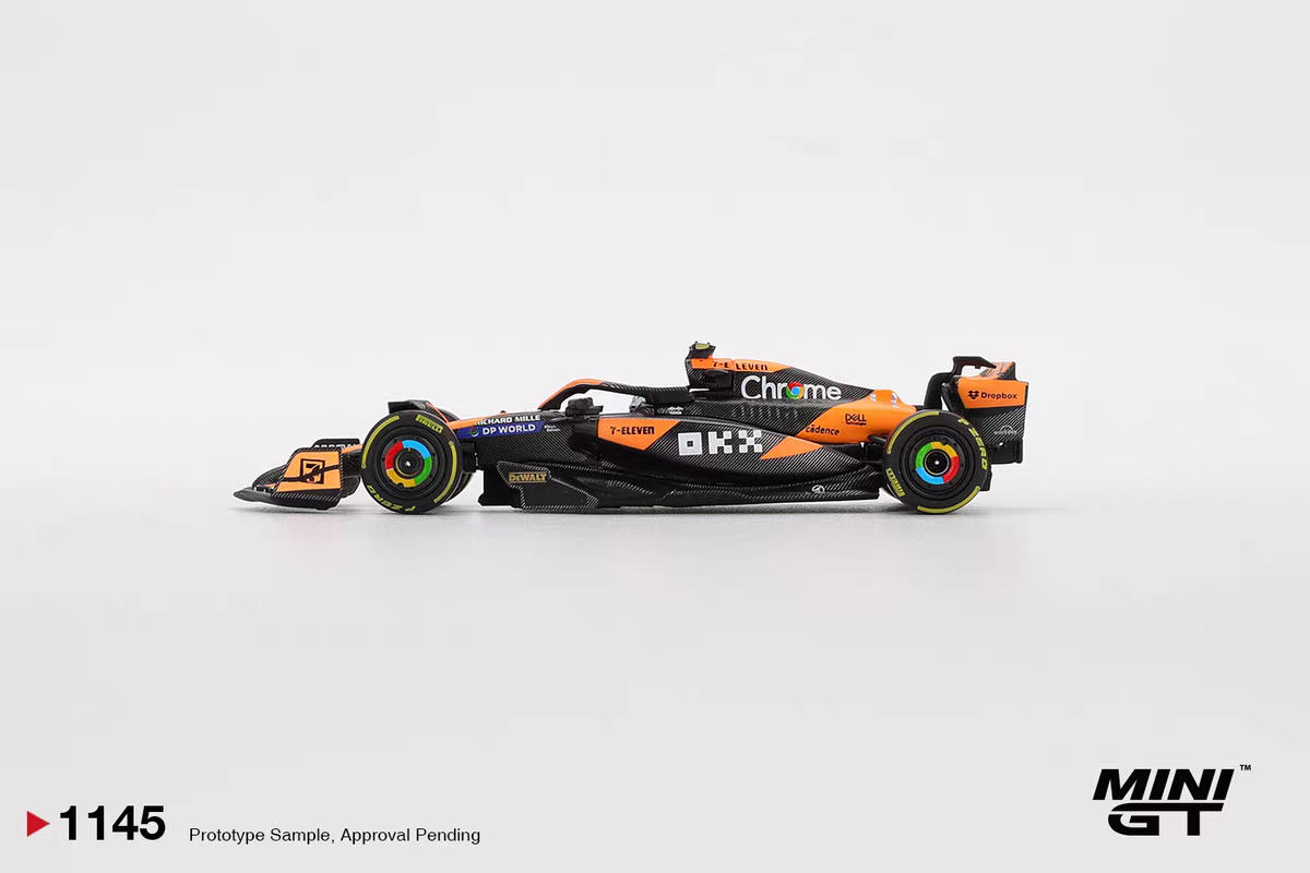 Mini GT McLaren MCL38 #4 Lando Norris F1 Car Model