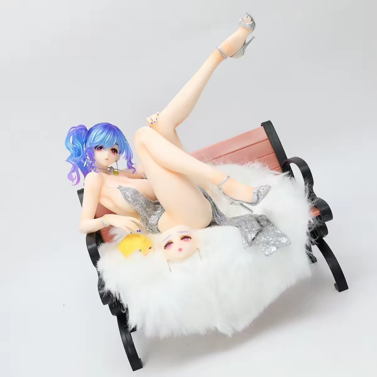 Elegant St. Louis Azur Lane 1/7 Scale Figure – Luxury Handle Ver. Reclining Sofa Pose Blue Hair Anime Collectible Statue