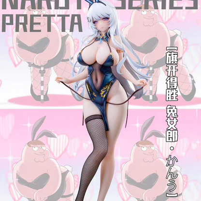 Hapitopi Machi 旗开得胜 Bunny Girl 1/6 Scale Figure — Qipao Bunny Premium Collectible