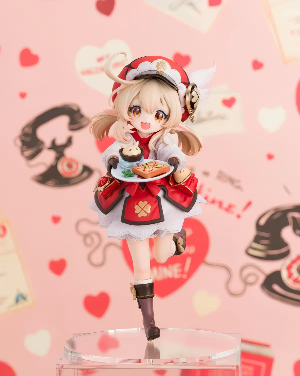 MOYU Original Loli Cafe Waitress 1/7 Scale Anime Figure – Red Uniform Cake Tray Running Pose Cute Collectible Statue