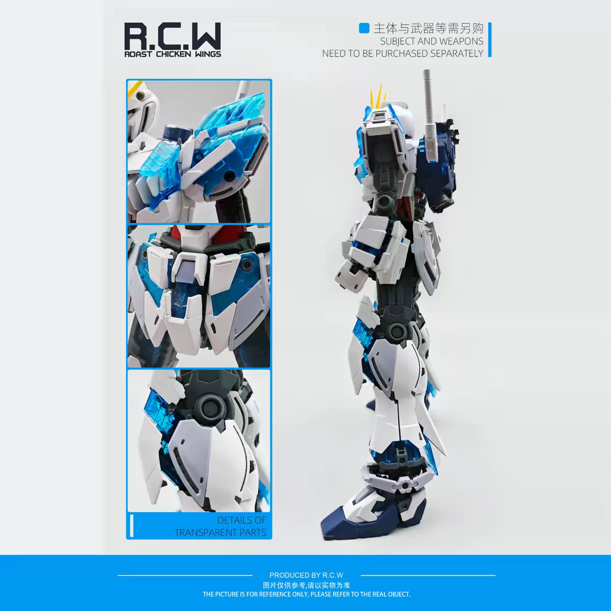 MG Narrative Gundam Psycho-Frame Conversion Parts R.C.W